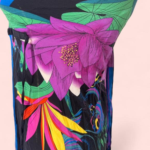 Black silk vanity fair dress - Picture 3 of 5